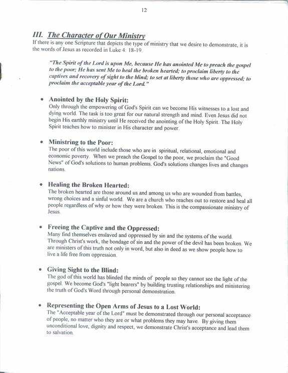 New Member's Handbook 1998
